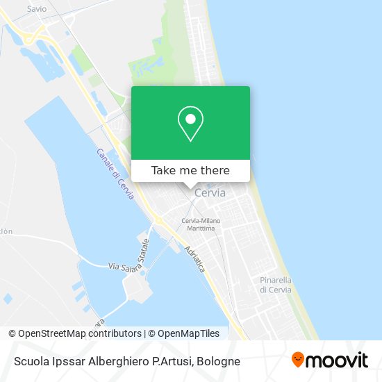 Scuola Ipssar Alberghiero P.Artusi map