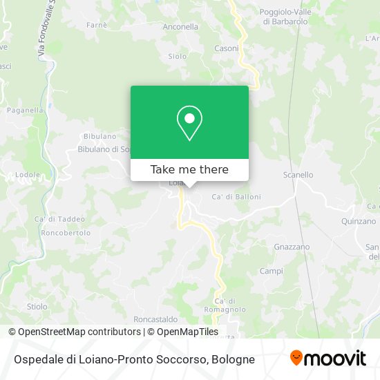 Ospedale di Loiano-Pronto Soccorso map