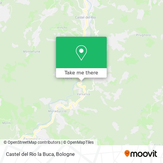 Castel del Rio la Buca map