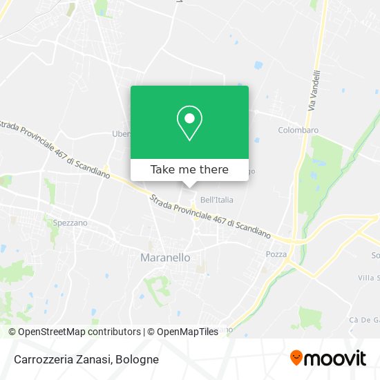Carrozzeria Zanasi map