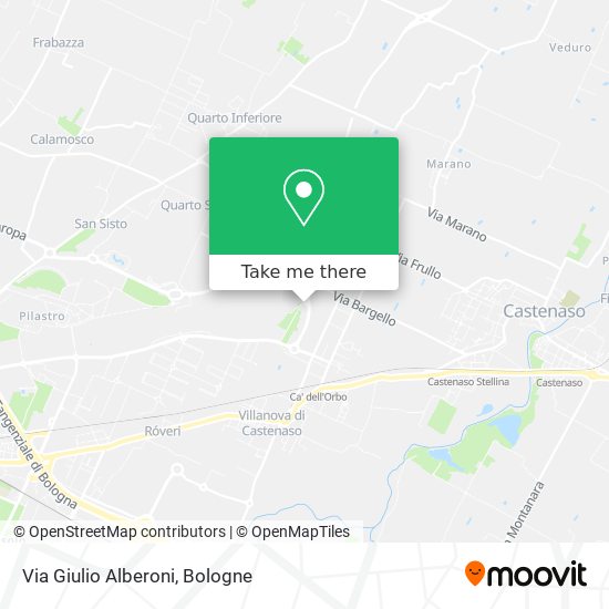 Via Giulio Alberoni map