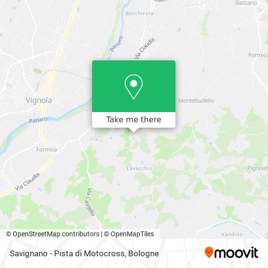 Savignano - Pista di Motocross map