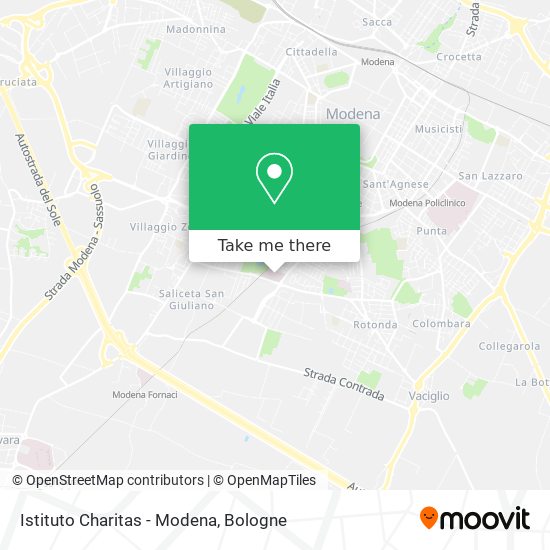 Istituto Charitas - Modena map