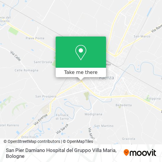 San Pier Damiano Hospital del Gruppo Villa Maria map