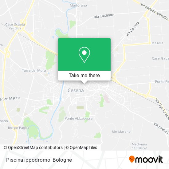 Piscina ippodromo map