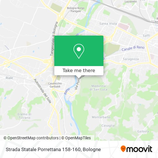 Strada Statale Porrettana 158-160 map
