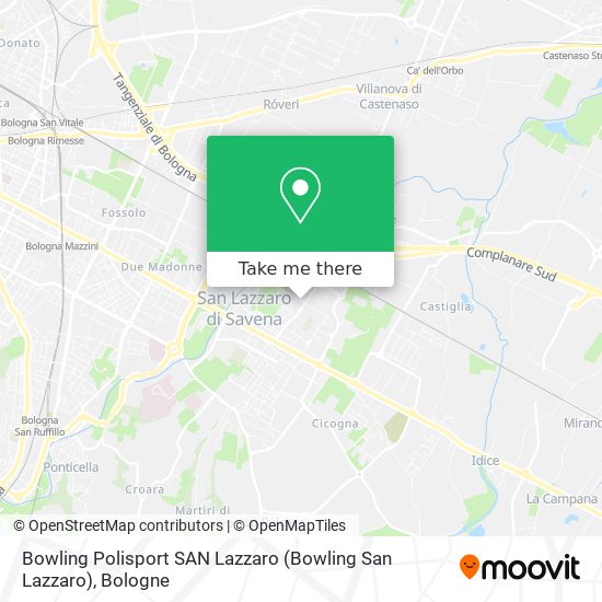 Bowling Polisport SAN Lazzaro (Bowling San Lazzaro) map