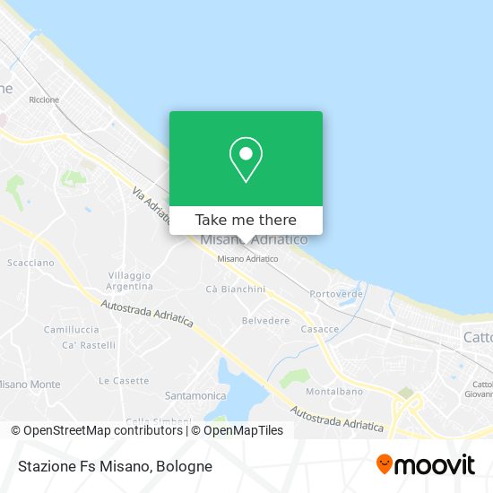 Stazione Fs Misano map
