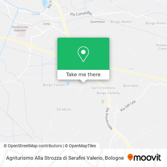 Agriturismo Alla Strozza di Serafini Valerio map