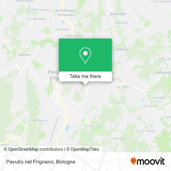 Pavullo nel Frignano map