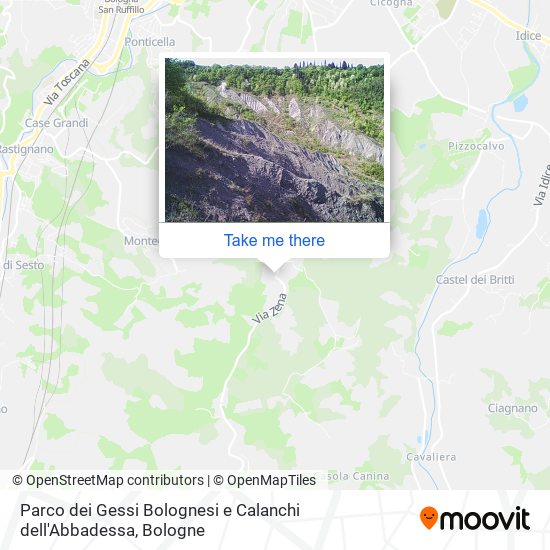 Parco dei Gessi Bolognesi e Calanchi dell'Abbadessa map