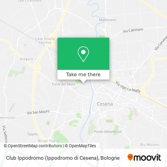 Club Ippodromo (Ippodromo di Cesena) map