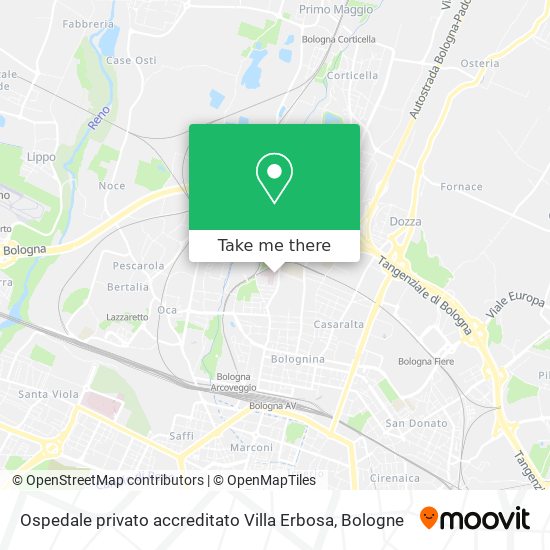 Ospedale privato accreditato Villa Erbosa map