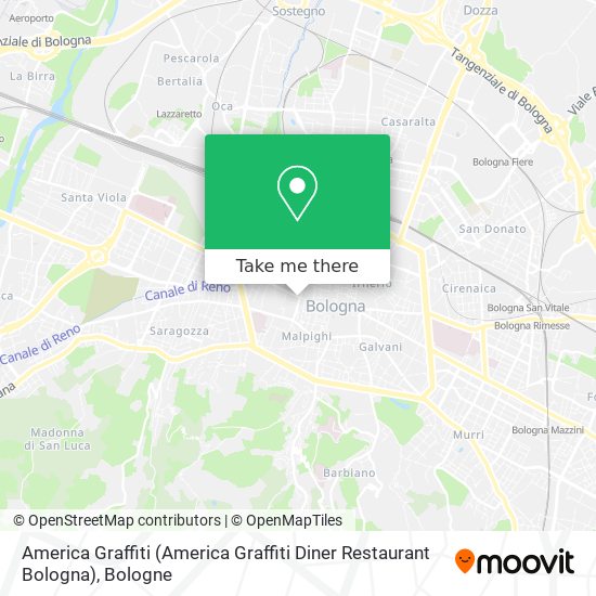 America Graffiti (America Graffiti Diner Restaurant Bologna) map
