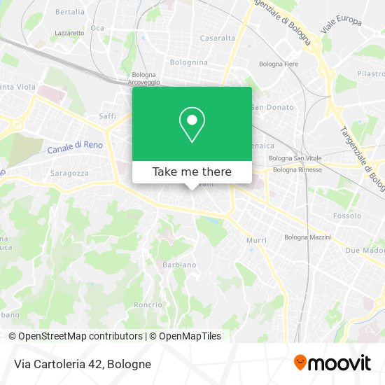 Via Cartoleria  42 map
