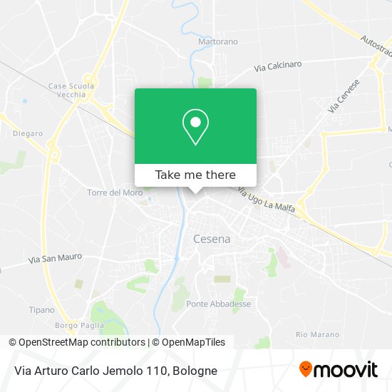 Via Arturo Carlo Jemolo  110 map