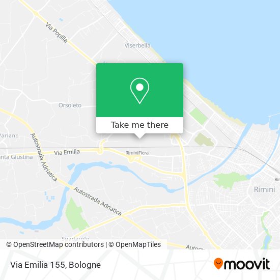 Via Emilia  155 map