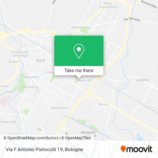 Via F  Antonio Pistocchi  19 map