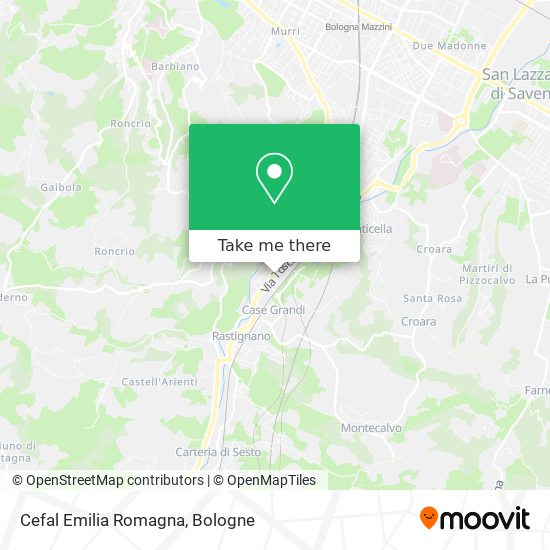 Cefal Emilia Romagna map