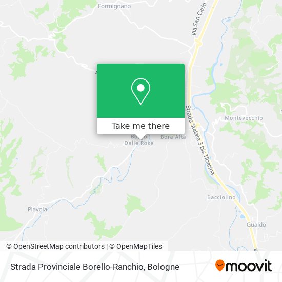Strada Provinciale Borello-Ranchio map