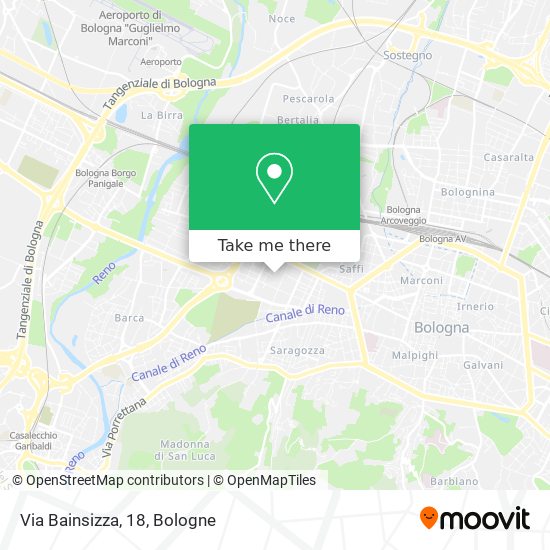 Via Bainsizza, 18 map