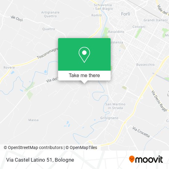 Via Castel Latino  51 map