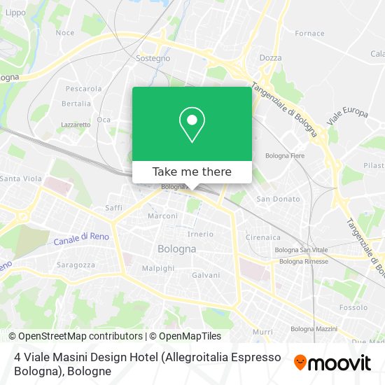 4 Viale Masini Design Hotel (Allegroitalia Espresso Bologna) map
