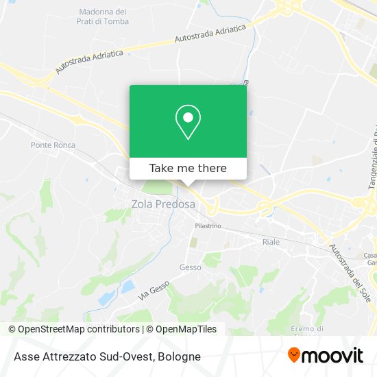 Asse Attrezzato Sud-Ovest map