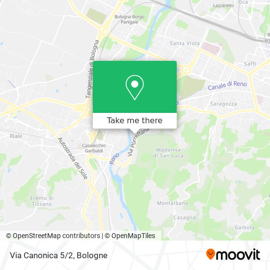 Via Canonica 5/2 map