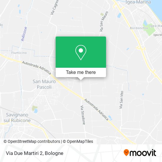 Via Due Martiri  2 map