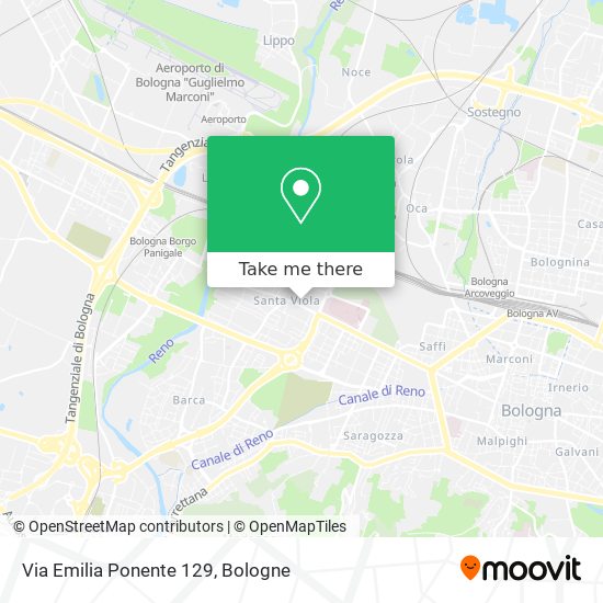 Via Emilia Ponente  129 map