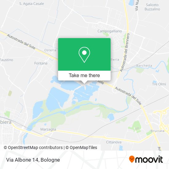 Via Albone  14 map