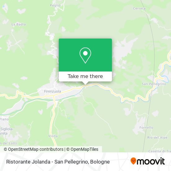 Ristorante Jolanda - San Pellegrino map