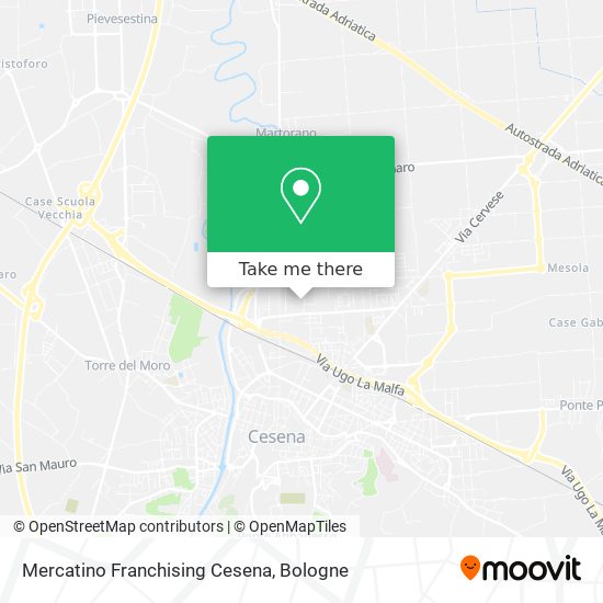 Mercatino Franchising Cesena map