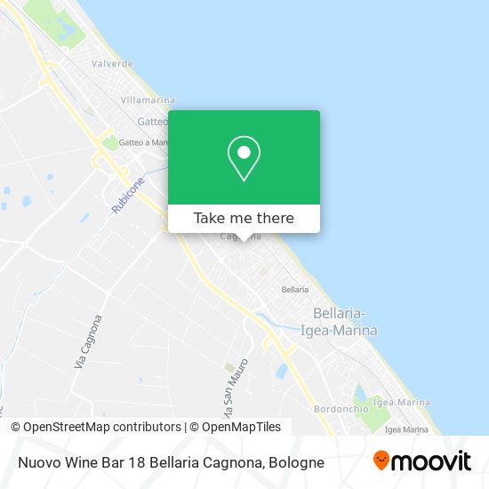 Nuovo Wine Bar 18 Bellaria Cagnona map