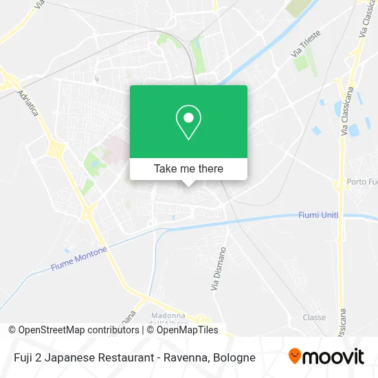 Fuji 2 Japanese Restaurant - Ravenna map