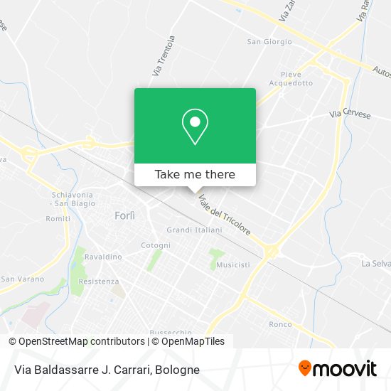 Via Baldassarre J. Carrari map