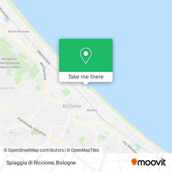 Spiaggia di Riccione map