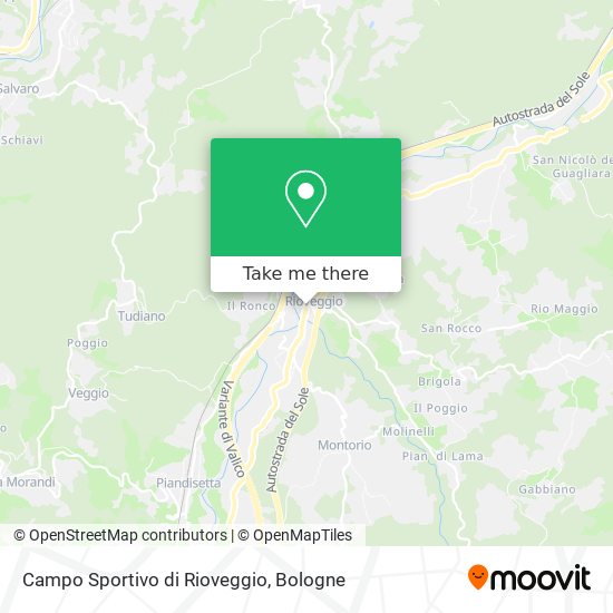 Campo Sportivo di Rioveggio map