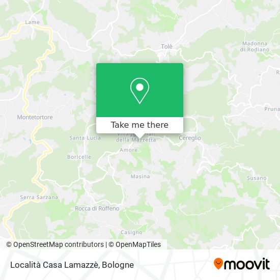 Località Casa Lamazzè map