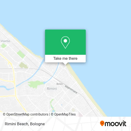 Rimini Beach map