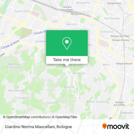 Giardino Norma Mascellani map