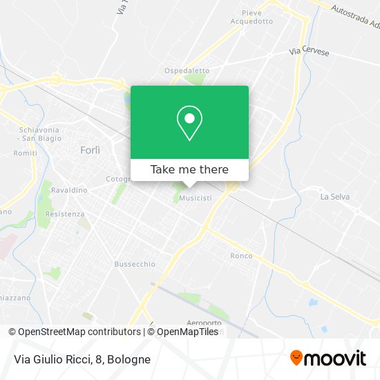 Via Giulio Ricci, 8 map