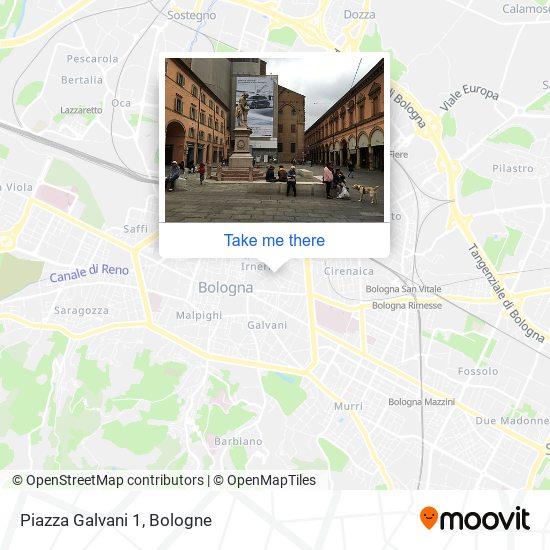 Piazza Galvani 1 map