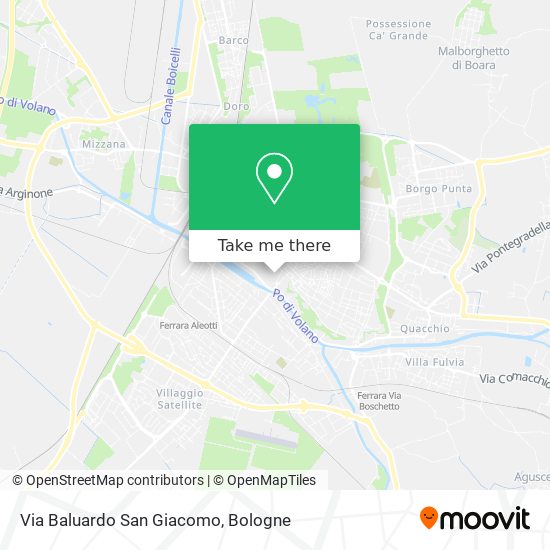 Via Baluardo San Giacomo map