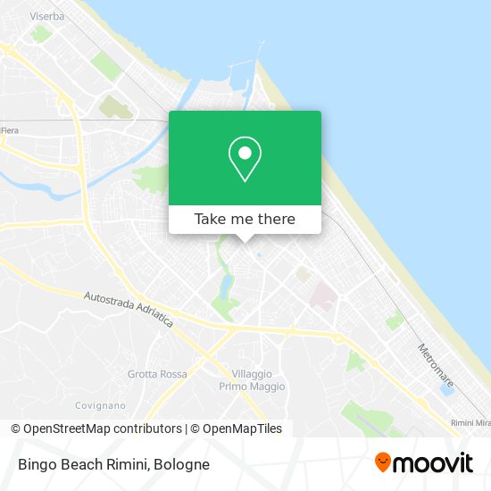 Bingo Beach Rimini map