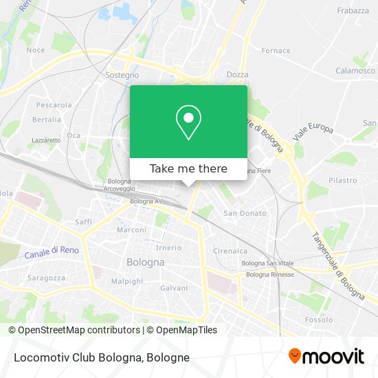 Locomotiv Club Bologna map