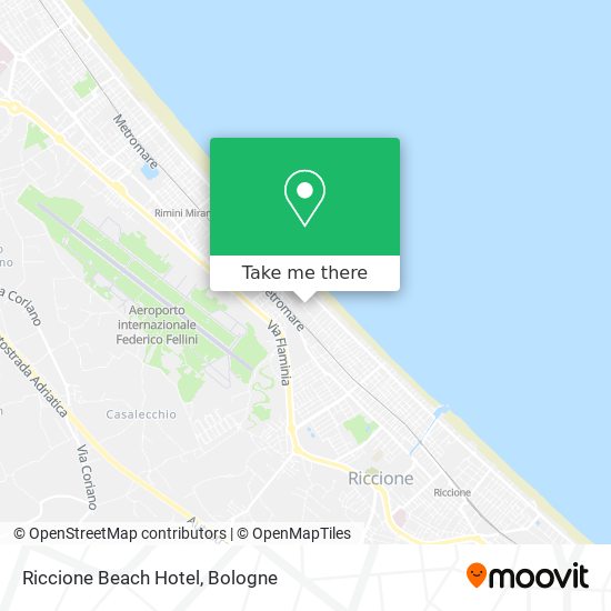 Riccione Beach Hotel map