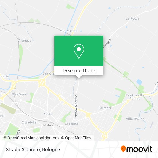 Strada​ Albareto map