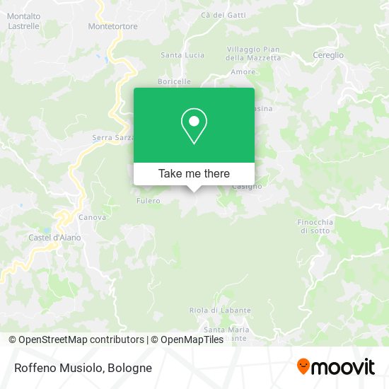 Roffeno Musiolo map